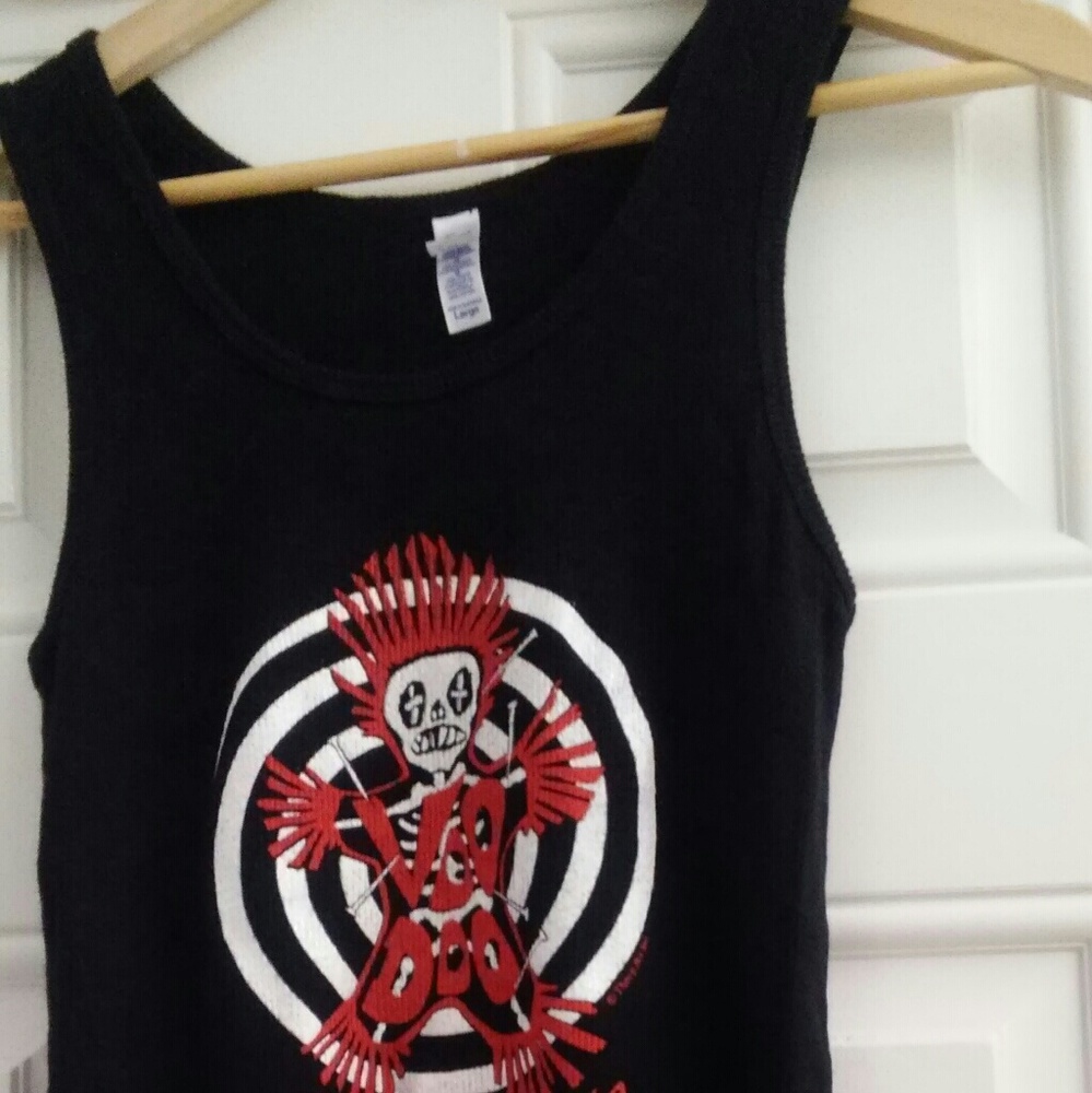 Black tank top